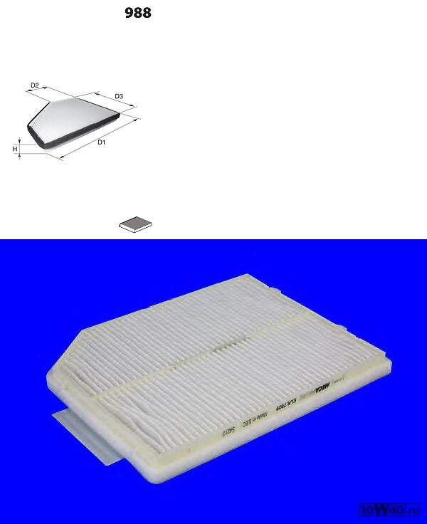 фильтр салона  Renault Laguna all 93>