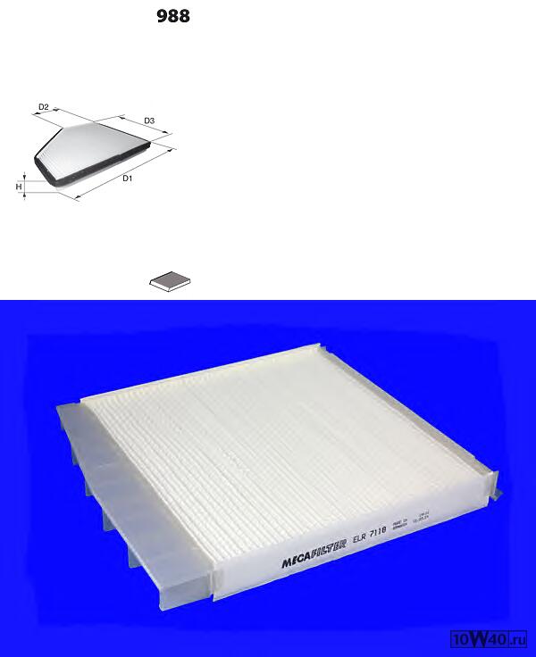 фильтр салона volvo s60 / 70 / 80 / xc70 / xc90