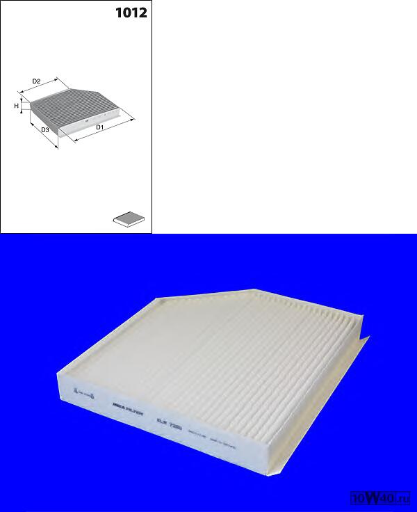 фильтр салона audi a4,a5 2007=>