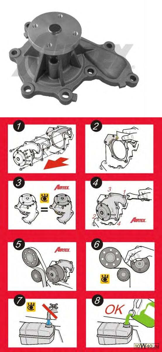 помпа водяная nissan almera tino primera 2.2di