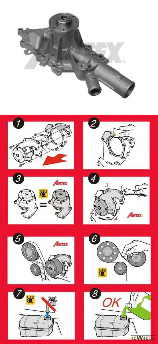 помпа водяная mercedes sprinter 00-