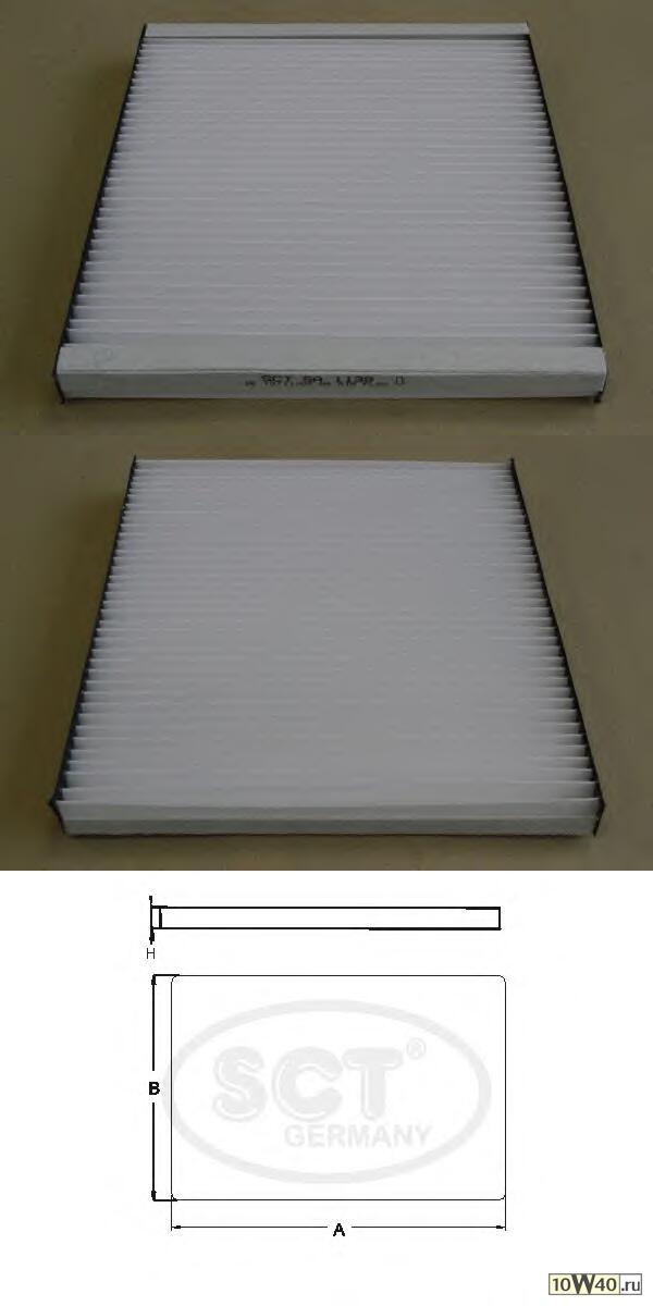 салонный фильтр toyota corolla (e12) 02-07 / avensis 02-08