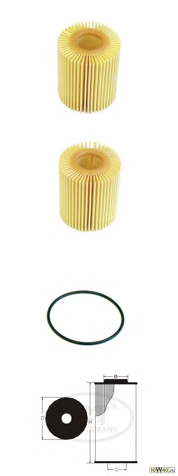 масляный фильтр toyota corolla verso / auris / rav4 2d-2.2d 05-