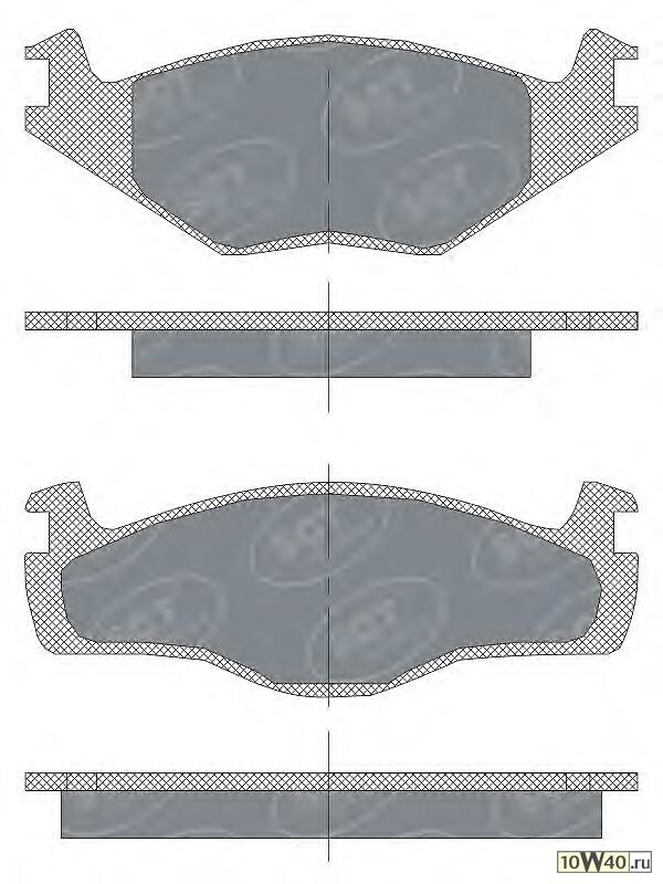 колод. торм.задн. VW golf I / II / III 85-99 / vento