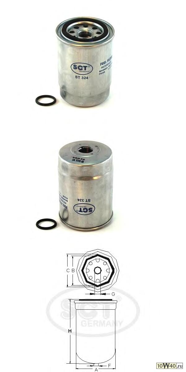 топливный фильтр mitsubishi galant / lancer d / td