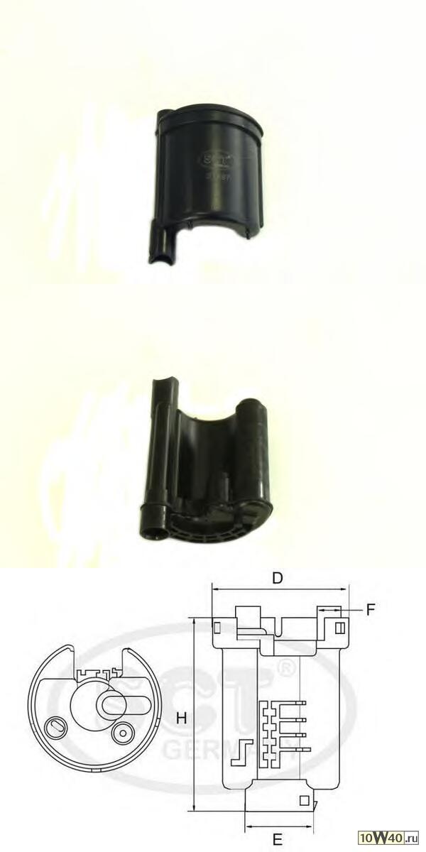 топливный фильтр toyota altezza / aristo / harrier / mark II / prius 96- / lexus gs / is 97-