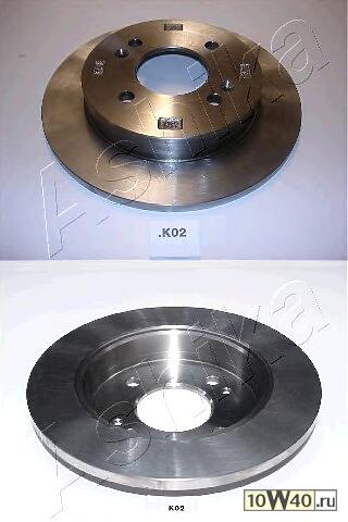Диск тормозной  i10 08-/ PICANTO 05- задний ASHIKA 610K002