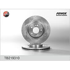 FENOX TB219310 (203431 / 517122B700 / 517122P700) диск тормозной передний  ix55 08- , Santa fe (Санта фе) 06- tb219310