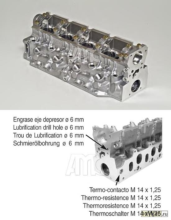 головка блока цилиндров Renault Scenic/Clio/Trafic/Kangoo 1.9D/TD F8Q 97>