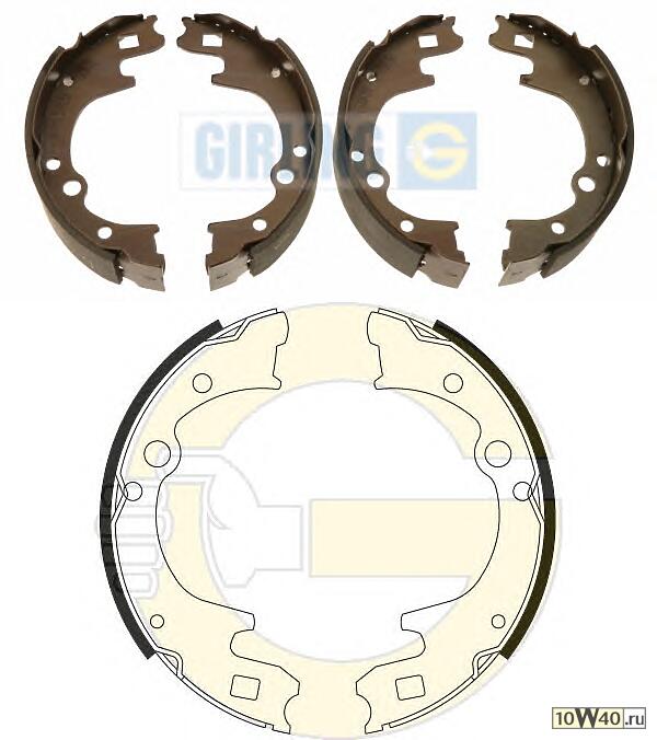 Колодки торм.барабанные  H1 STAREX 97-04 H100 94-00  220x57mm