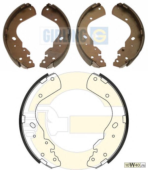 Колодки торм.бар.FORD RENGER 2.5D 99-/MAZDA B-SERIE 96-/BT 50 2.5D 06- (295x54)