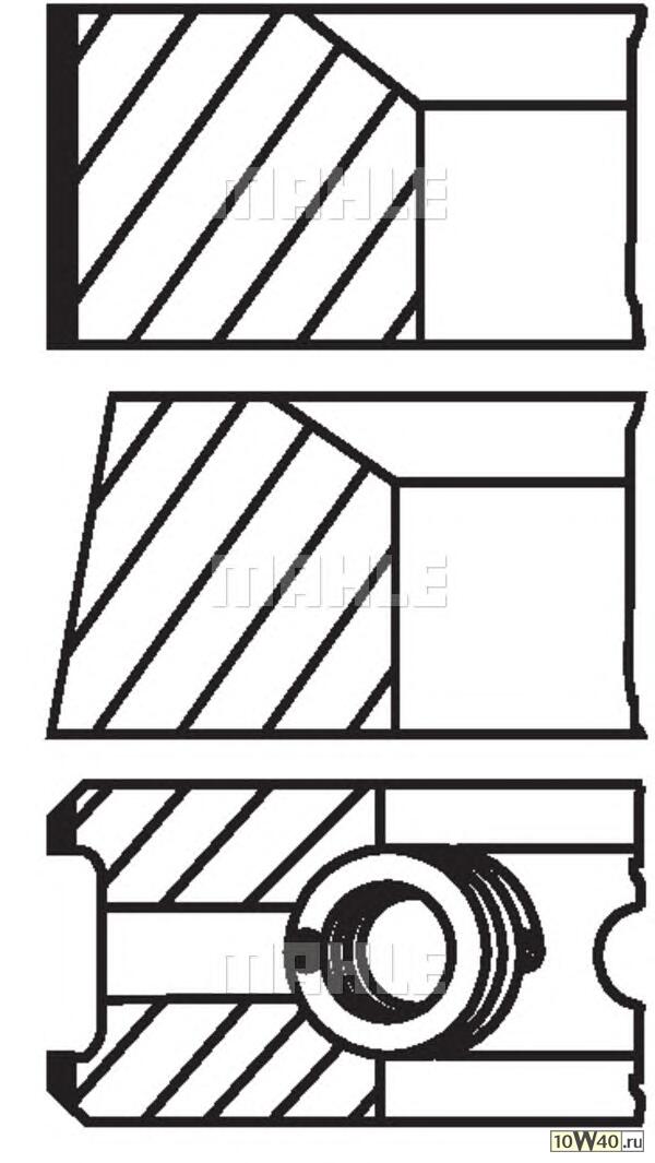 Кольца dm.88.00 +0.50 [2.5-2-3] 1 ПОР.