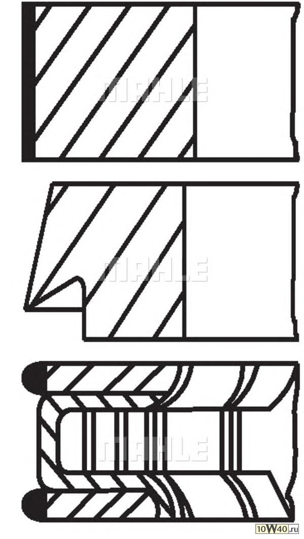 кольца поршневые d79.5x1.5x1.5x2.5 +0.5 (1)\ renault megane / laguna 1.6 k7m 96>