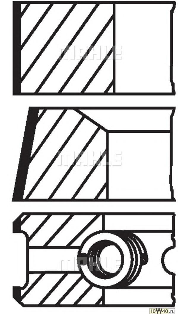 кольца поршневые d130.18 2.4x3.2x4.7 / 1 \volvo td120 / 122 f12