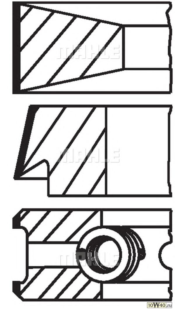 Код оригинала: 04015N0_MAH, <BR> d92x3.5x2x3 STD (1)  Peugeot Boxer 2.5TD DJ5T 94>