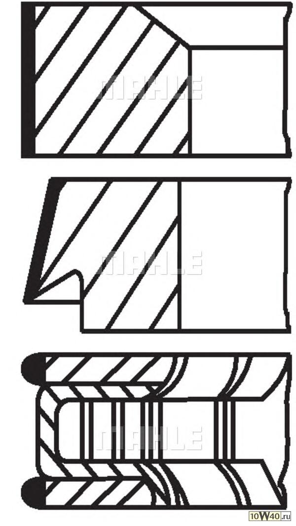 кольца поршневые d86x1.2x1.5x2.5 std (1)\ peugeot 406 / 407 / 607 / 807 2.2 ew12j4 99>