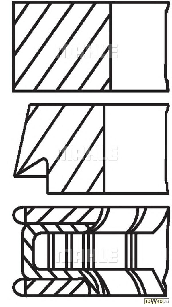 кольца поршневые d89x1.5x1.5x2 std (1)\ bmw e32 / e34 4.0 m60 92>