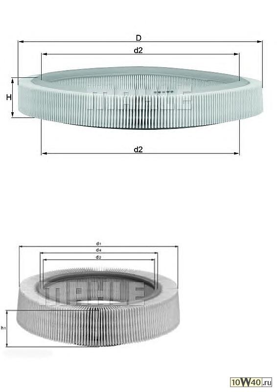 Фильтр воздушный FORD ESCORT III/FIESTA II 89<