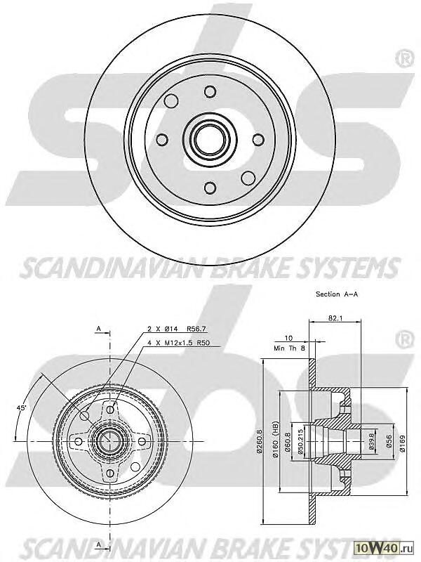 203616 # диск тормозной задний Opel Kadett/Vectra 2.0 87>