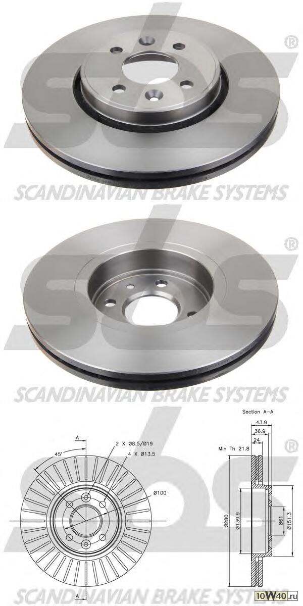 диск тормозной передний\ renault clio / megane / laguna 1.6-2.0 / 1.9d 96>