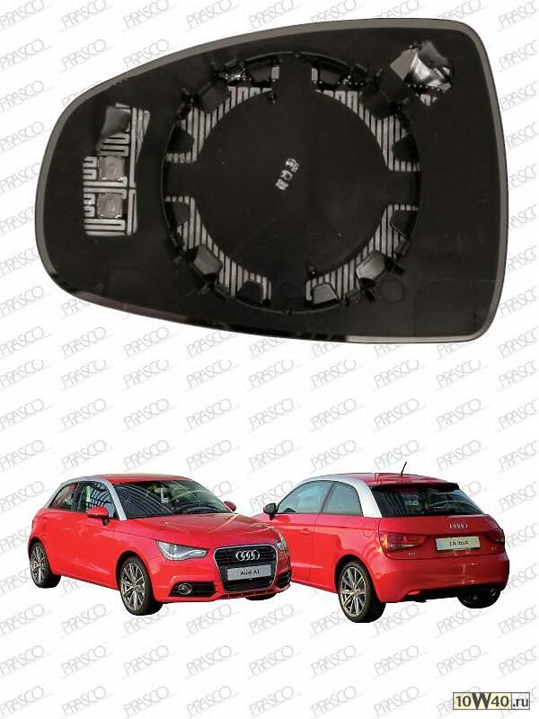 стекло зеркала прав. с подогр. выпукл.\ audi a1 10-14