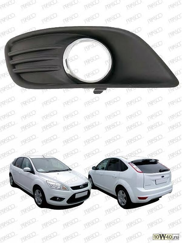 Рамка противотуманной фары правая в сборе с хромированным кольцом / FORD Focus-II 08~11