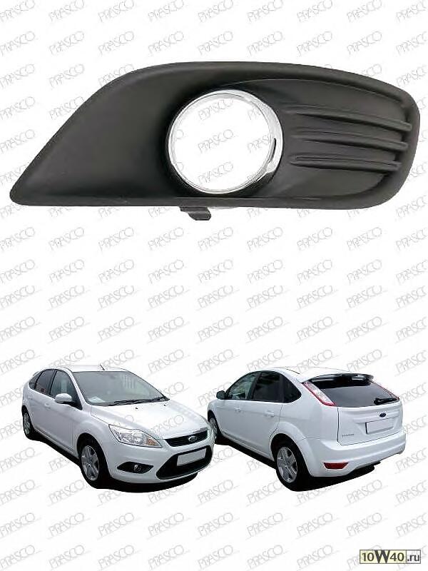 Рамка противотуманной фары левая в сборе с хромированным кольцом / FORD Focus-II 08~11