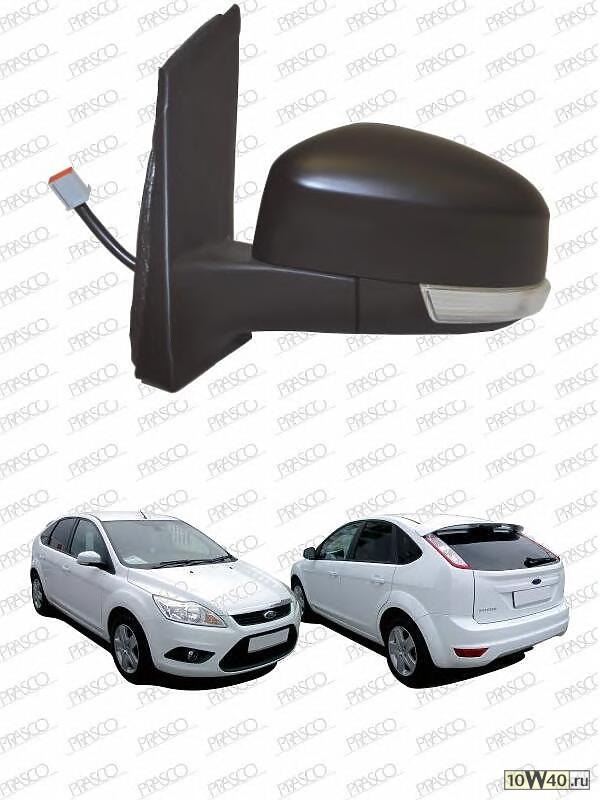 Зеркало в сборе с электроприводом левое, грунтованное / FORD Focus-II 08~