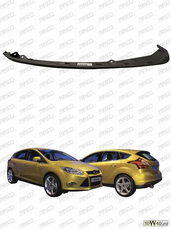 спойлер бампера переднего правый черный\ ford focus 11-14