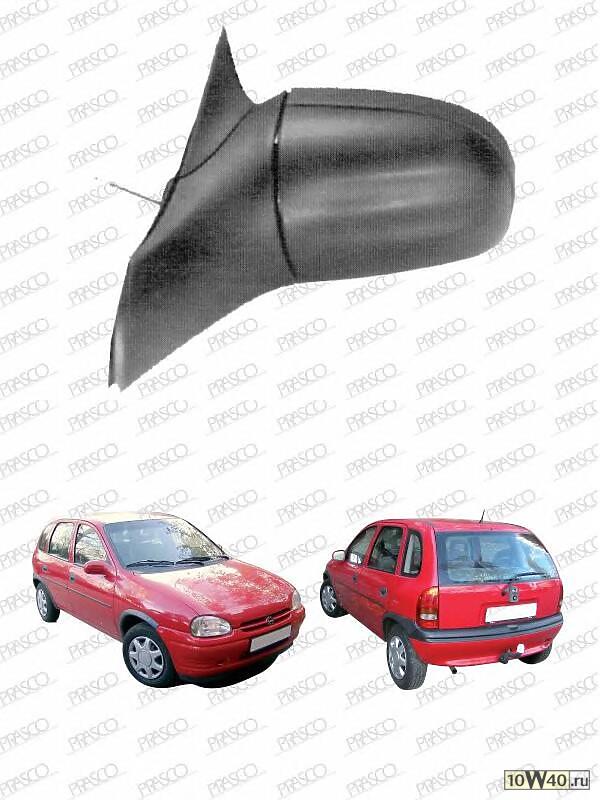 Зеркало в сборе механическое левое / OPEL Corsa-B