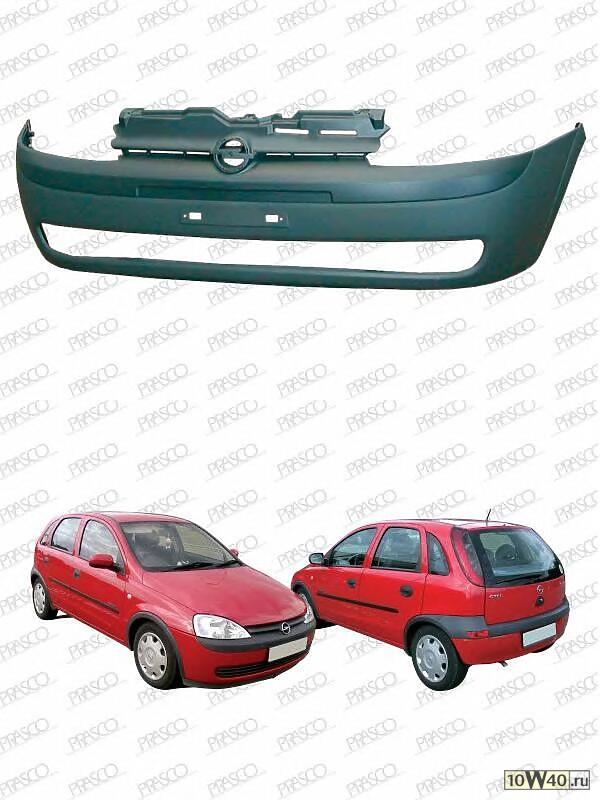 бампер передний\ opel corsa c 00-03