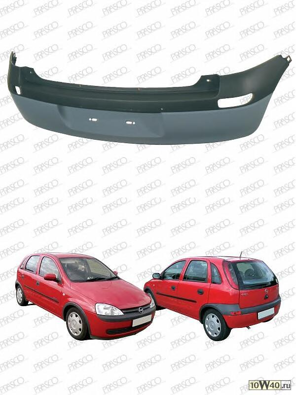 Бампер задний грунтованный / OPEL Corsa C 10/00~