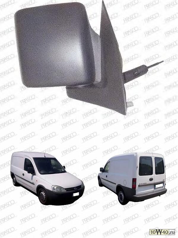Зеркало в сборе механическое правое, грунтованное / OPEL Corsa-C Combo 02~