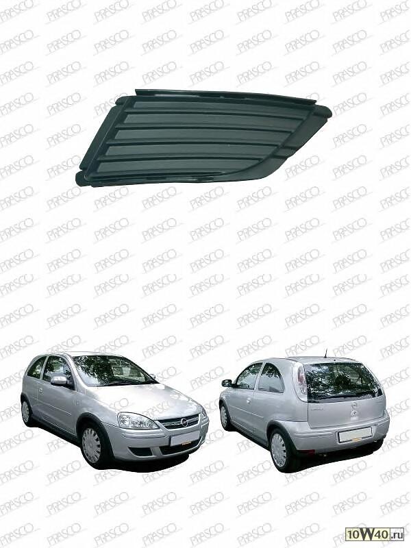 решётка бампера левая\opel / vauxhall corsa c 03 - 06