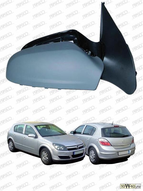 зеркало двери прав. электр. с обогр.черн.\ opel astra h 04-06