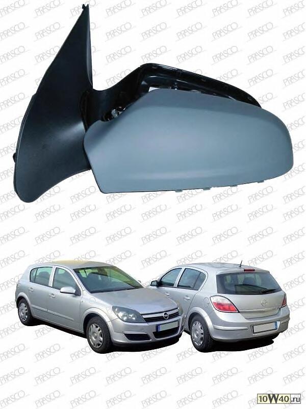 зеркало двери лев. электр. с обогр.черн.\ opel astra h 04-06