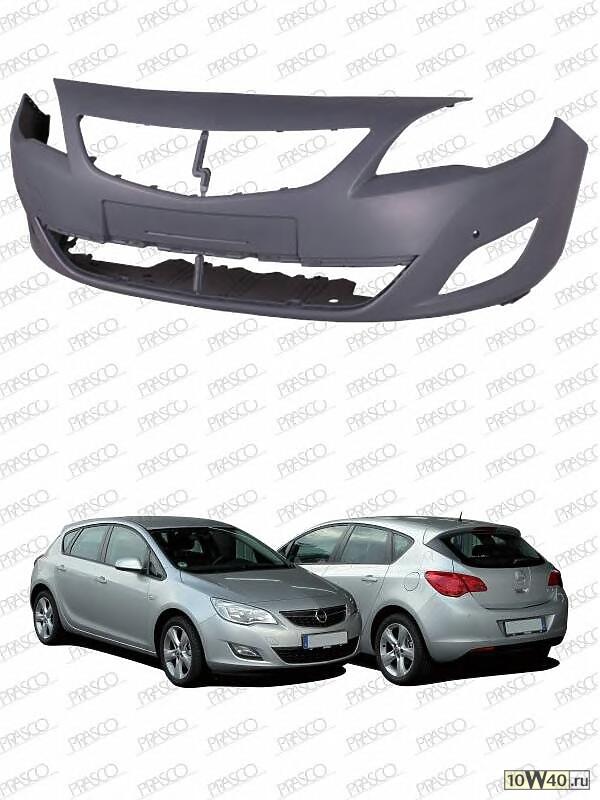 Бампер передний под парктроник / OPEL Astra-J