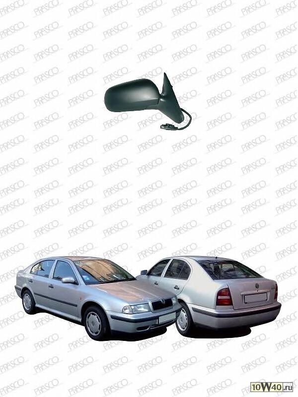 зеркало правое кор. корпус электр. с подогр. асферич.\ skoda octavia 1.4-2.0i / 1.9td 96-10