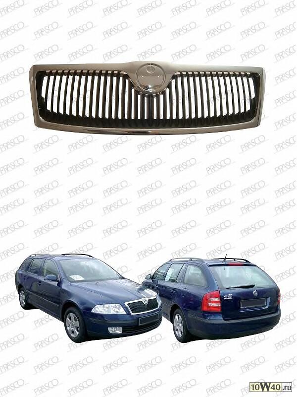 Решетка радиатора в сборе с рамкой, без эмблемы Premium / SKODA Octavia-II 04/04~