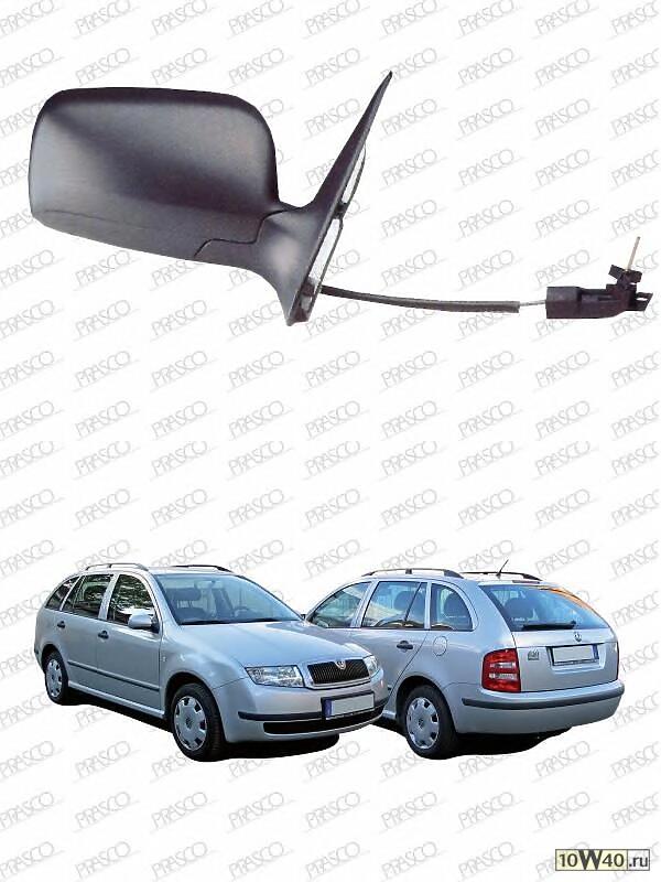 Зеркало в сборе механическое правое / SKODA Fabia 01/00~03/04