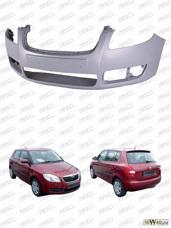 бампер передний грунтованный\ skoda fabia (5j) 07-10