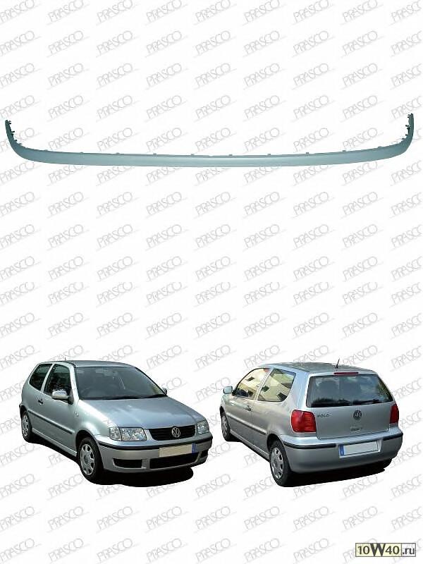 Накладка переднего бампера-грунтованная / VW Polo 99~01