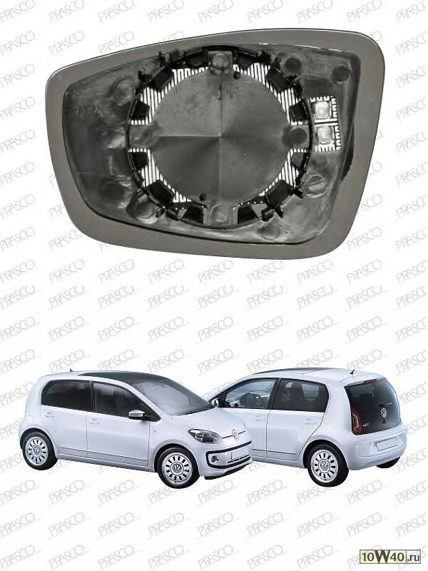 Стекло правого зеркала заднего вида / SKODA Rapid,VW Polo 11~