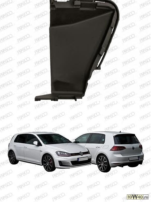 Решетка переднего бампера, левая / VW Golf-VII GTI 13~17