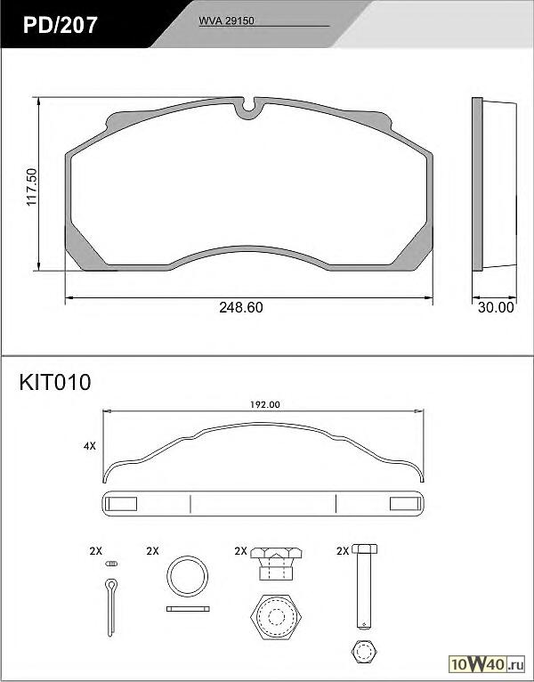 Brake Pad Set, disc brake