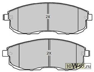 колодки дисковые передние\ nissan 200sx / maxima 1.8t / 2.0 / 3.0i 88-00
