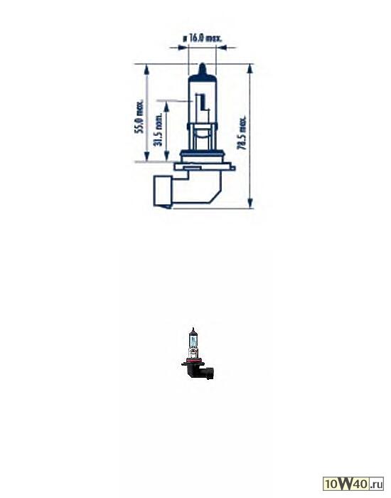 лампа (hb4) 12v p22d (51w) ближнего света / пр. / туман range power blue+\