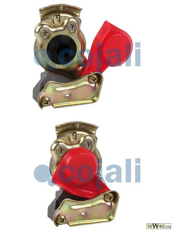 соединительная головка автом. (красн.) с клапаном m22x1.5\ omn mb, iveco, daf, bpw