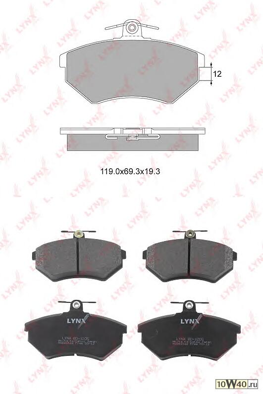 колодки тормозные дисковые передние\ chery amulet / qq / tiggo all 06>, audi 80 86> / 100 82-90
