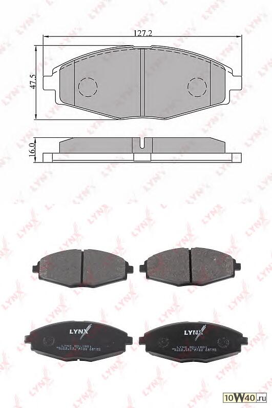 колодки тормозные передние chevrolet lanos / spark daewoo lanos 97> / matiz 98> / nexia chery qq